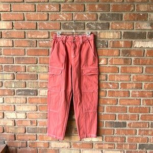 Pacsun coral cargo pants! Size medium! Only worn once and like brand new!